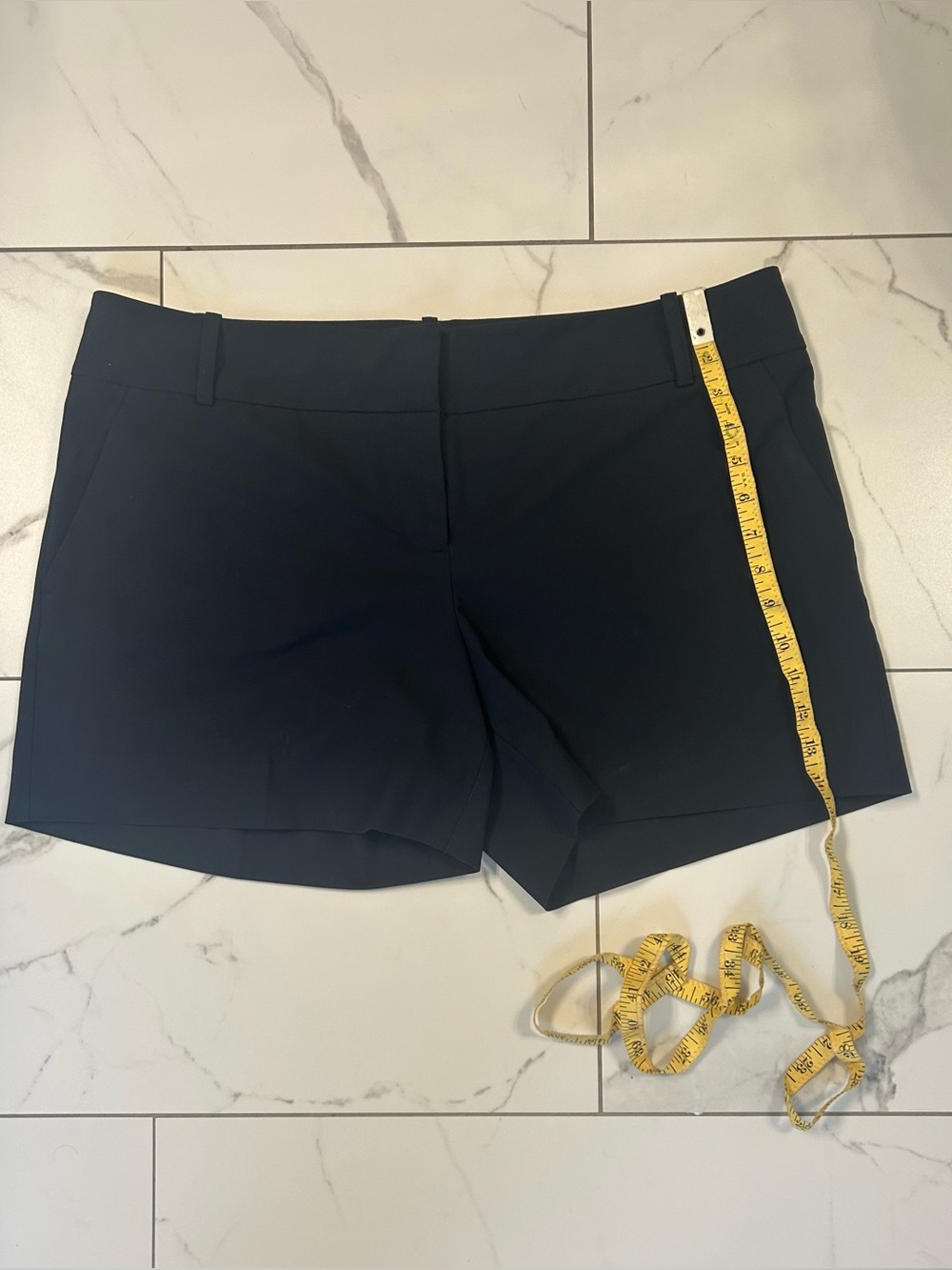 Classic Navy Women’s Shorts - New York 7th Avenue-  Tailored Style